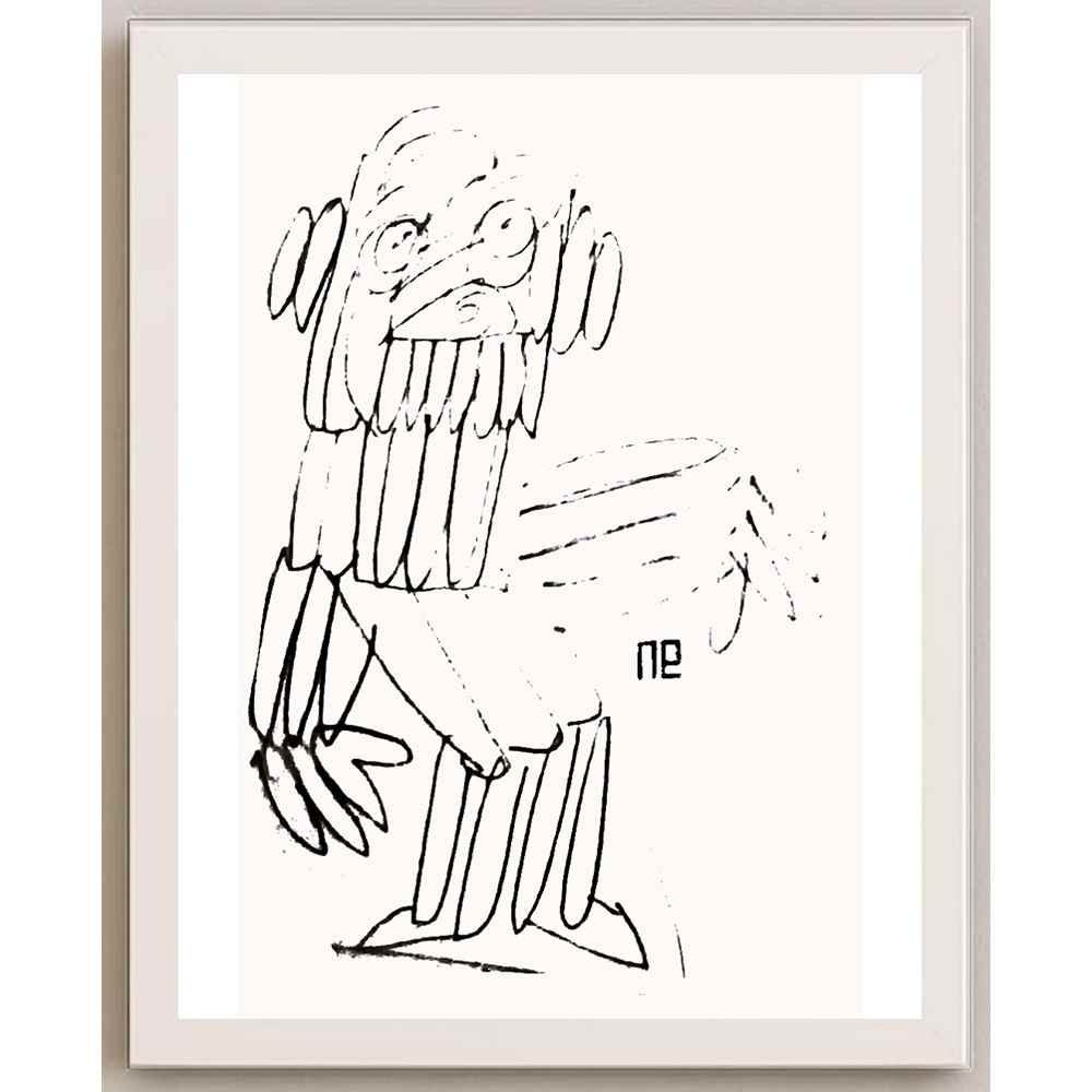 Nezih Danyal Tipler Kişiye Özel Sertifikalı Sınırlı Fine Art Karikatür Baskı NTP00212