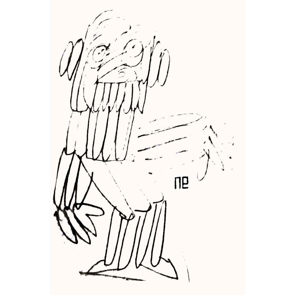 Nezih Danyal Tipler Kişiye Özel Sertifikalı Sınırlı Fine Art Karikatür Baskı NTP00212