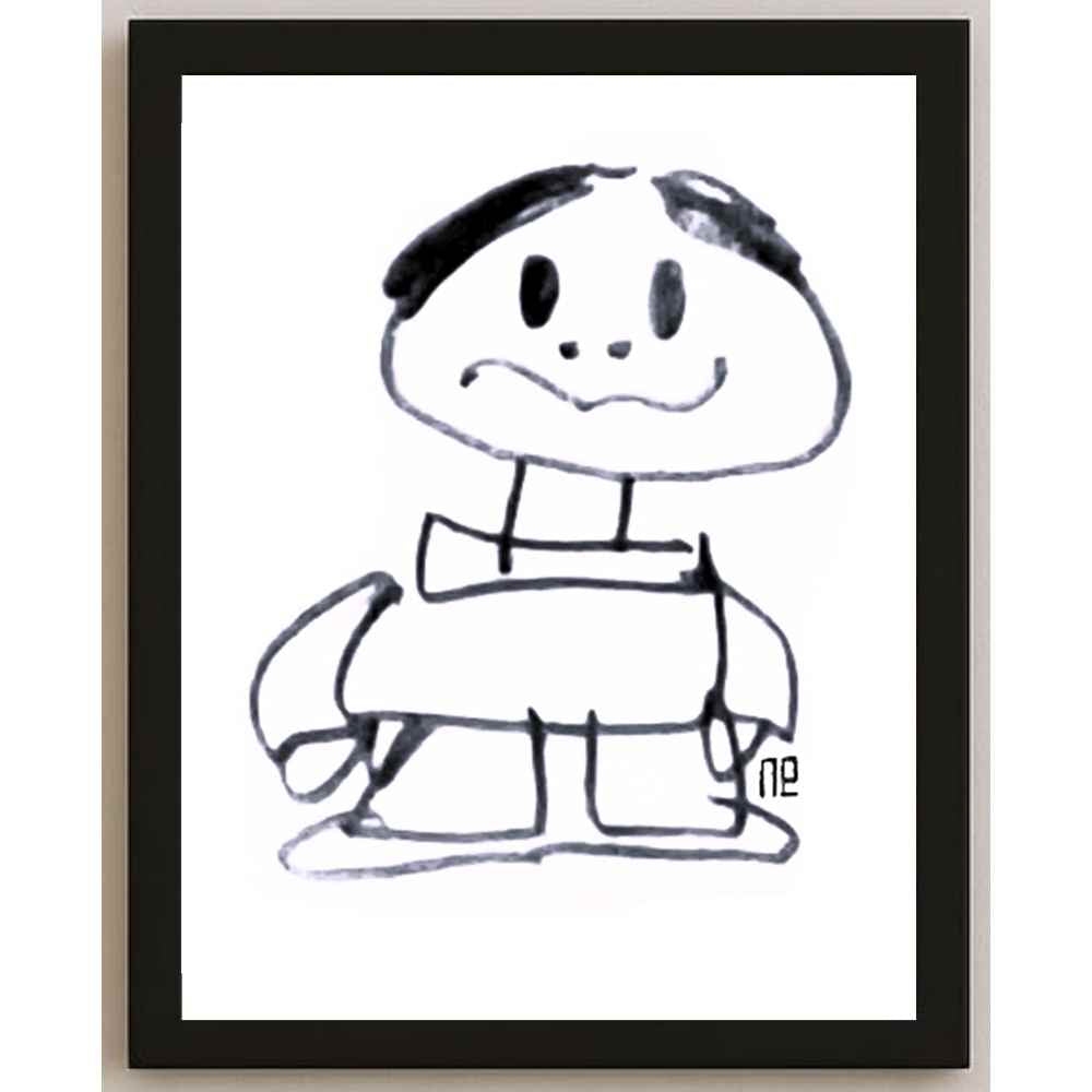 Nezih Danyal Tipler Kişiye Özel Sertifikalı Sınırlı Fine Art Karikatür Baskı NTP00213