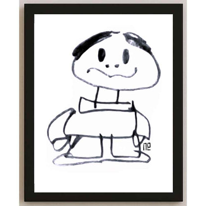 Nezih Danyal Tipler Kişiye Özel Sertifikalı Sınırlı Fine Art Karikatür Baskı NTP00213