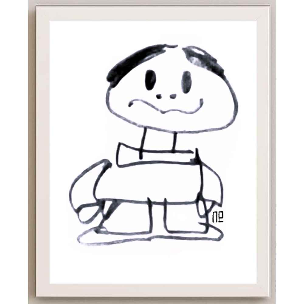Nezih Danyal Tipler Kişiye Özel Sertifikalı Sınırlı Fine Art Karikatür Baskı NTP00213