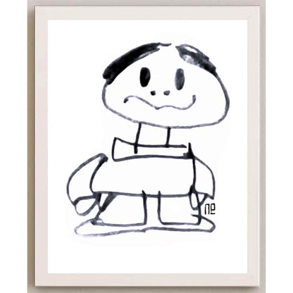 Nezih Danyal Tipler Kişiye Özel Sertifikalı Sınırlı Fine Art Karikatür Baskı NTP00213