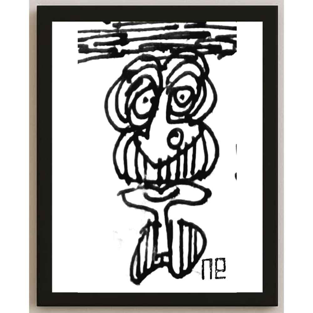 Nezih Danyal Tipler Kişiye Özel Sertifikalı Sınırlı Fine Art Karikatür Baskı NTP00214