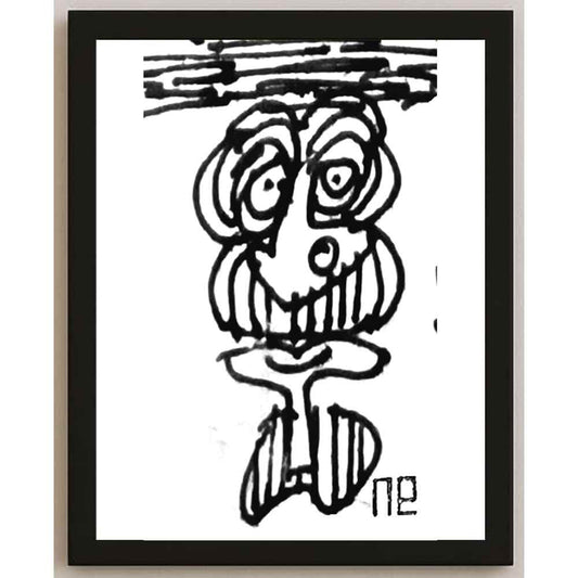 Nezih Danyal Tipler Kişiye Özel Sertifikalı Sınırlı Fine Art Karikatür Baskı NTP00214