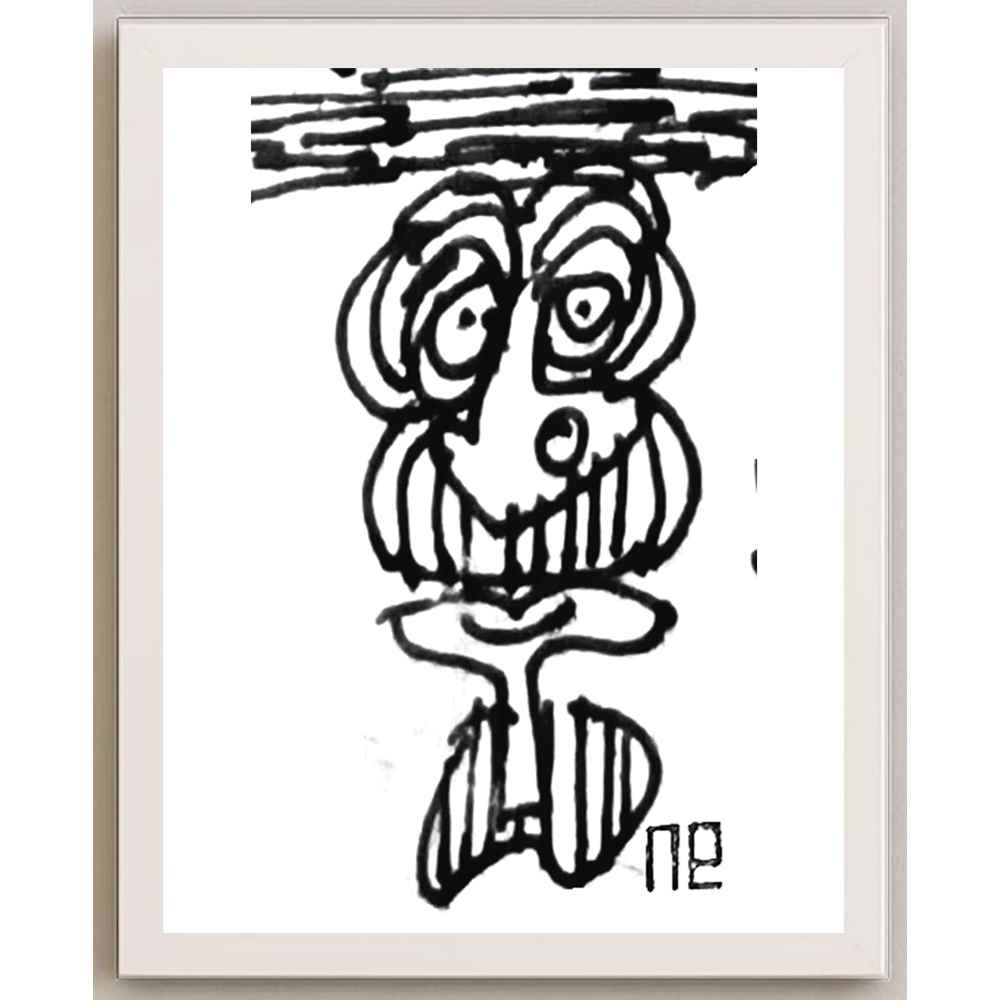 Nezih Danyal Tipler Kişiye Özel Sertifikalı Sınırlı Fine Art Karikatür Baskı NTP00214