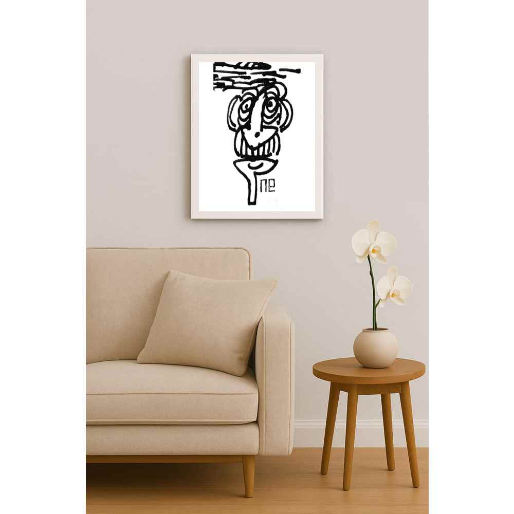 Nezih Danyal Tipler Kişiye Özel Sertifikalı Sınırlı Fine Art Karikatür Baskı NTP00215