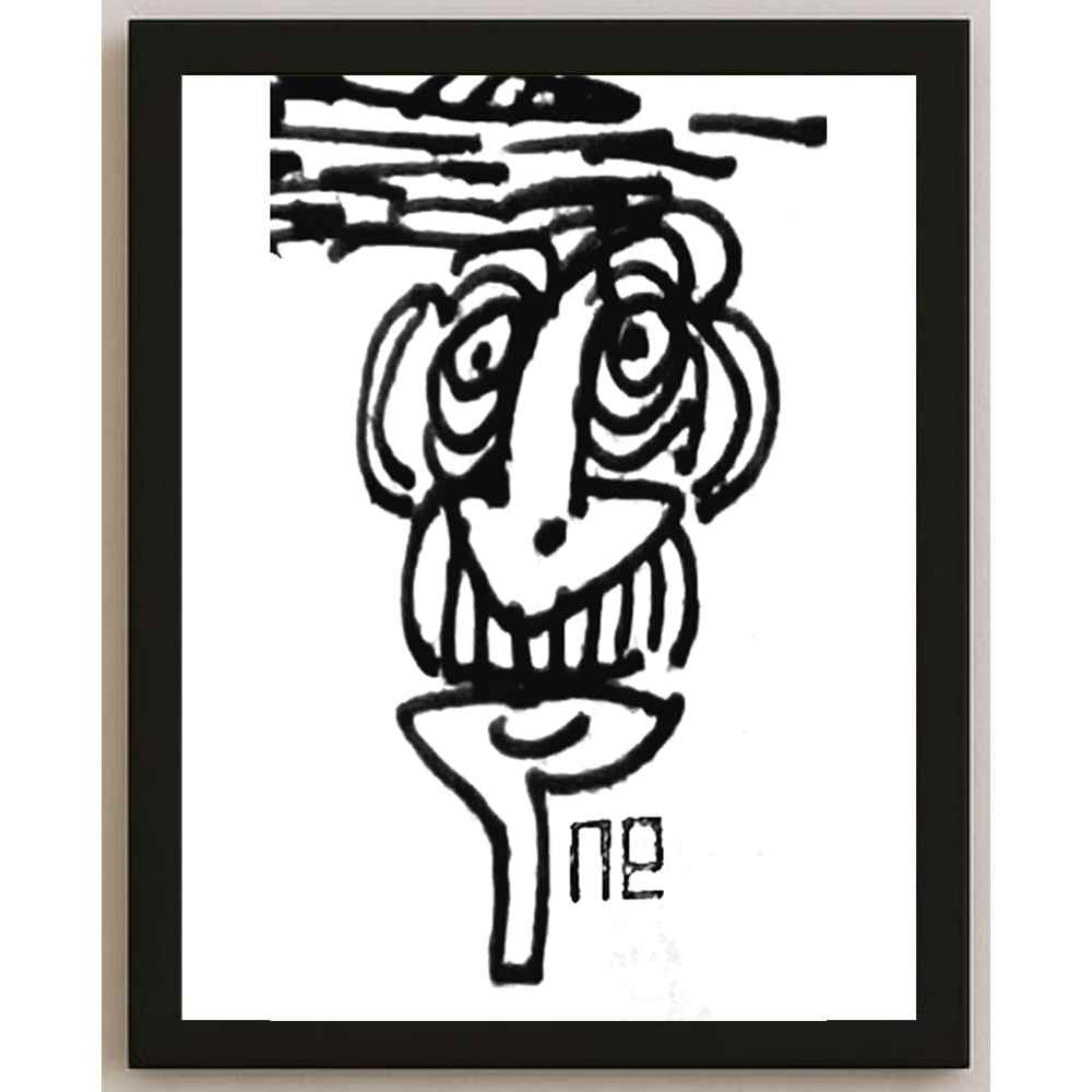 Nezih Danyal Tipler Kişiye Özel Sertifikalı Sınırlı Fine Art Karikatür Baskı NTP00215
