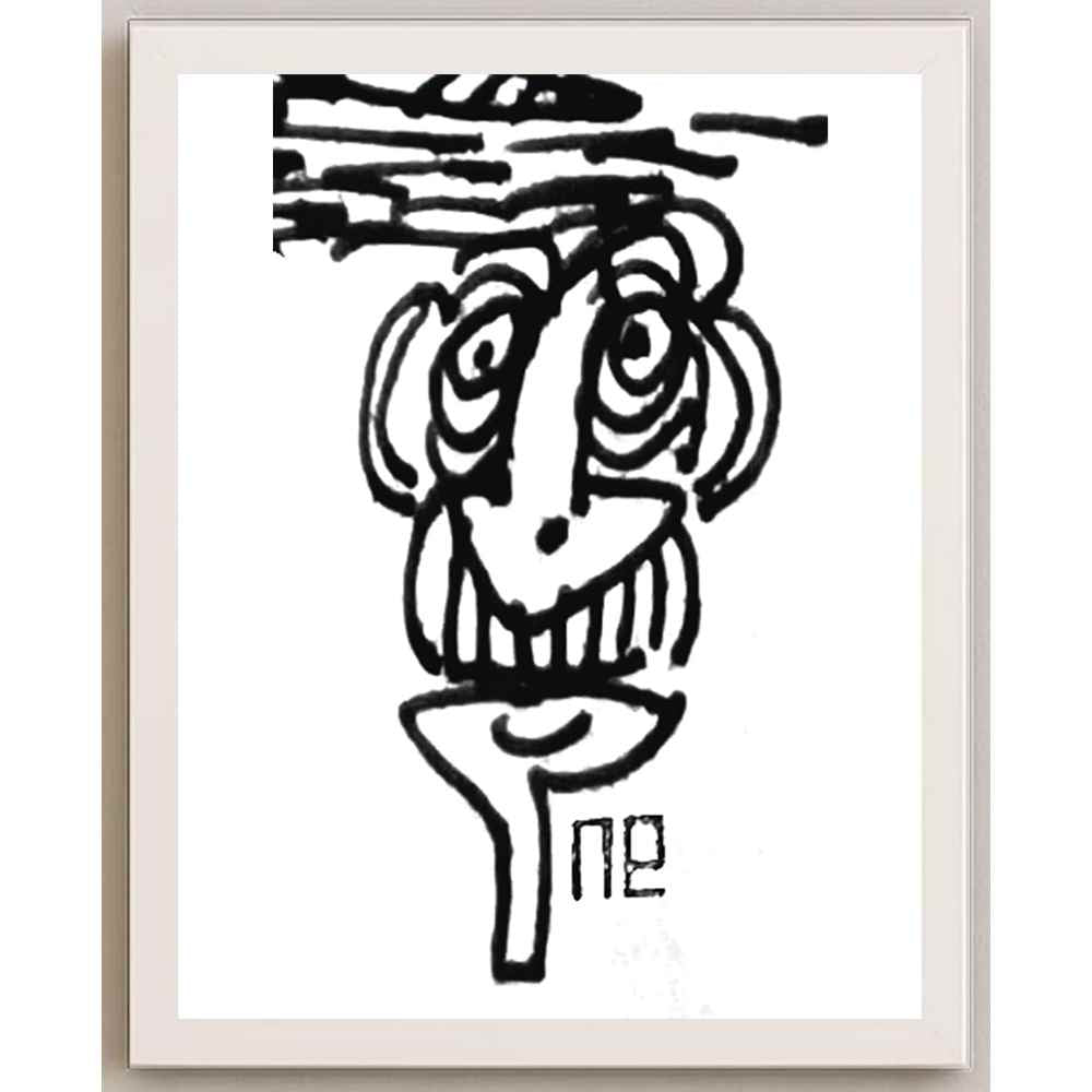 Nezih Danyal Tipler Kişiye Özel Sertifikalı Sınırlı Fine Art Karikatür Baskı NTP00215