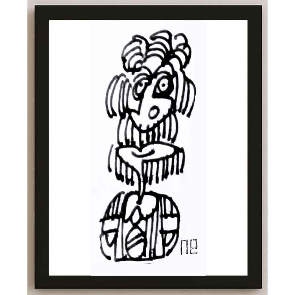 Nezih Danyal Tipler Kişiye Özel Sertifikalı Sınırlı Fine Art Karikatür Baskı NTP00217