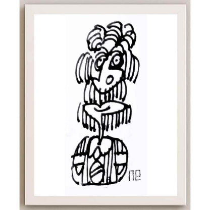 Nezih Danyal Tipler Kişiye Özel Sertifikalı Sınırlı Fine Art Karikatür Baskı NTP00217
