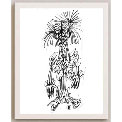Nezih Danyal Tipler Kişiye Özel Sertifikalı Sınırlı Fine Art Karikatür Baskı NTP00218
