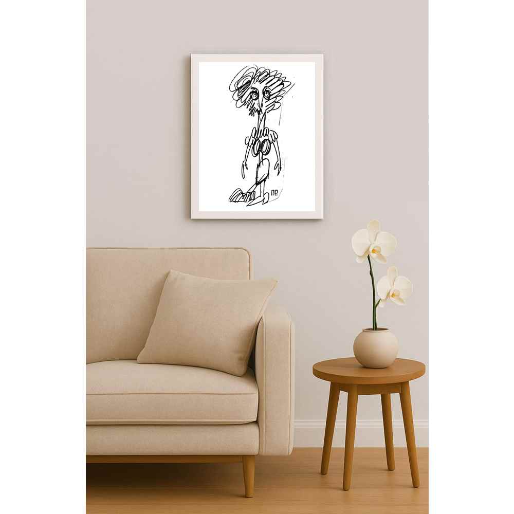 Nezih Danyal Tipler Kişiye Özel Sertifikalı Sınırlı Fine Art Karikatür Baskı NTP00220
