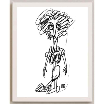 Nezih Danyal Tipler Kişiye Özel Sertifikalı Sınırlı Fine Art Karikatür Baskı NTP00220