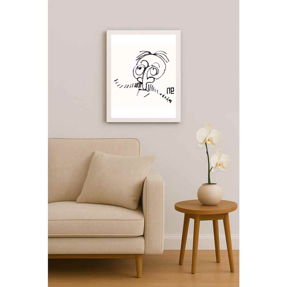 Nezih Danyal Tipler Kişiye Özel Sertifikalı Sınırlı Fine Art Karikatür Baskı NTP00221