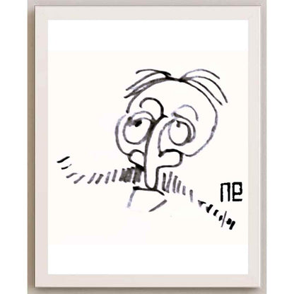 Nezih Danyal Tipler Kişiye Özel Sertifikalı Sınırlı Fine Art Karikatür Baskı NTP00221