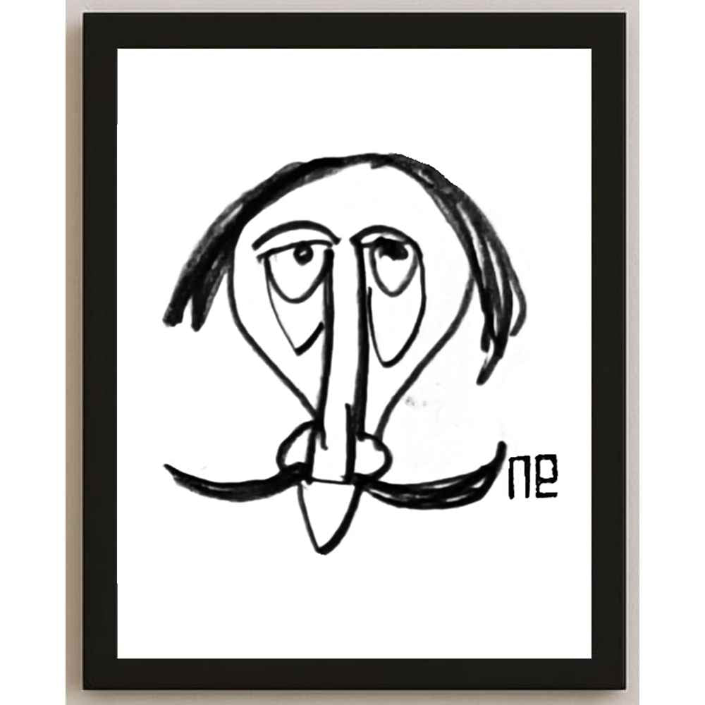Nezih Danyal Tipler Kişiye Özel Sertifikalı Sınırlı Fine Art Karikatür Baskı NTP00223