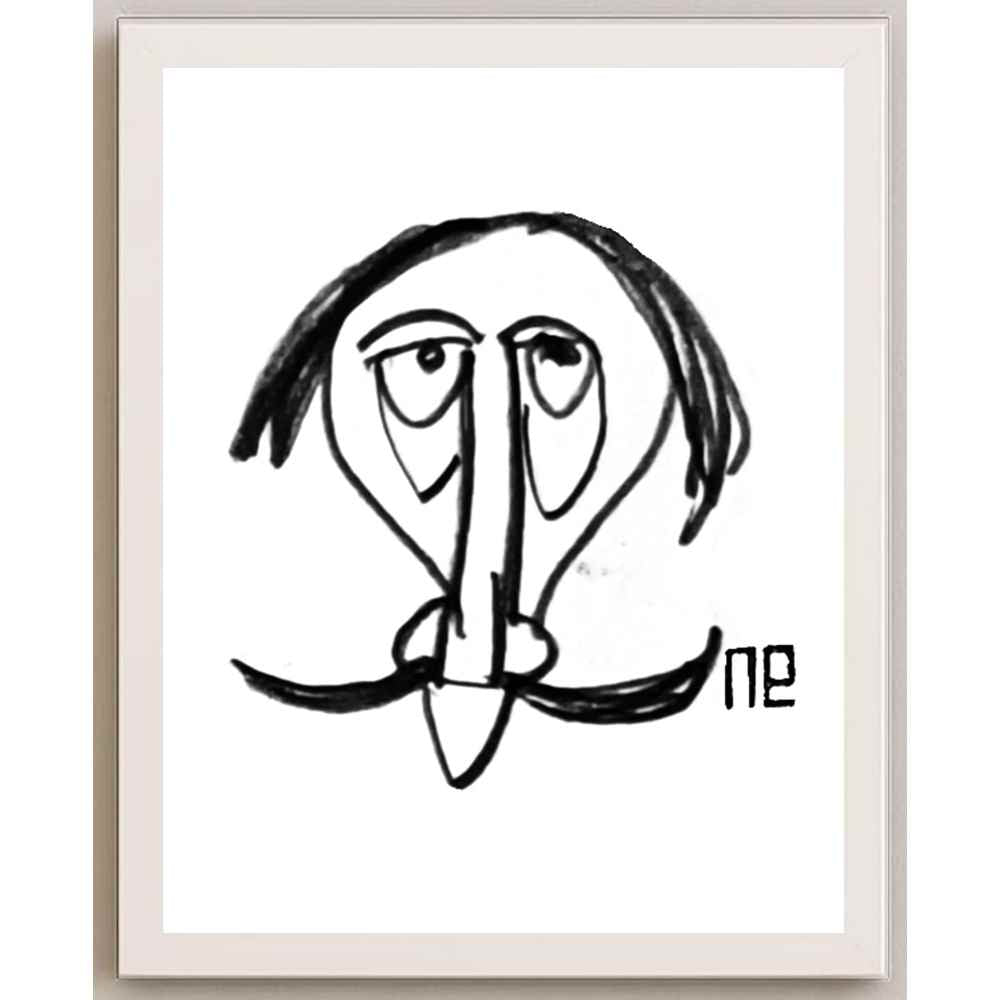 Nezih Danyal Tipler Kişiye Özel Sertifikalı Sınırlı Fine Art Karikatür Baskı NTP00223