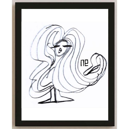 Nezih Danyal Tipler Kişiye Özel Sertifikalı Sınırlı Fine Art Karikatür Baskı NTP00225