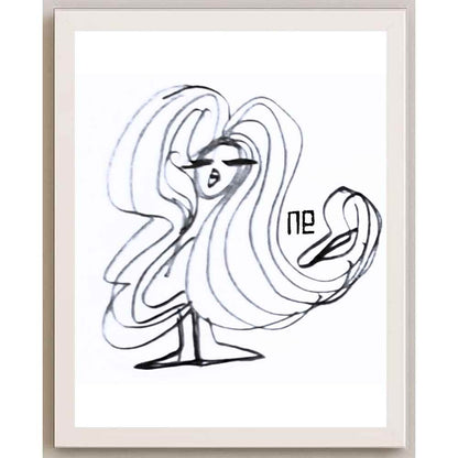 Nezih Danyal Tipler Kişiye Özel Sertifikalı Sınırlı Fine Art Karikatür Baskı NTP00225