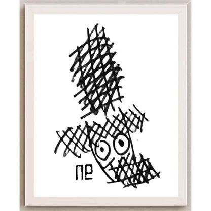 Nezih Danyal Tipler Kişiye Özel Sertifikalı Sınırlı Fine Art Karikatür Baskı NTP00230