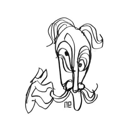 Nezih Danyal Tipler Kişiye Özel Sertifikalı Sınırlı Fine Art Karikatür Baskı NTP00232