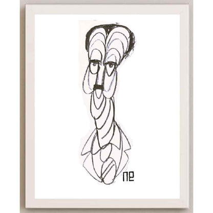 Nezih Danyal Tipler Kişiye Özel Sertifikalı Sınırlı Fine Art Karikatür Baskı NTP00236