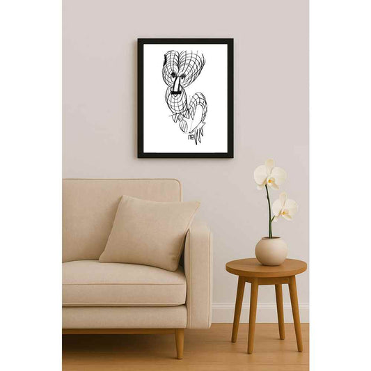 Nezih Danyal Tipler Kişiye Özel Sertifikalı Sınırlı Fine Art Karikatür Baskı NTP00237