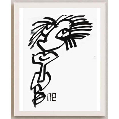 Nezih Danyal Tipler Kişiye Özel Sertifikalı Sınırlı Fine Art Karikatür Baskı NTP00242