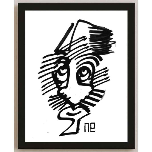 Nezih Danyal Tipler Kişiye Özel Sertifikalı Sınırlı Fine Art Karikatür Baskı NTP00247