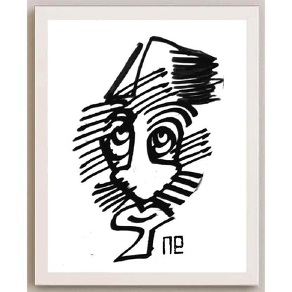 Nezih Danyal Tipler Kişiye Özel Sertifikalı Sınırlı Fine Art Karikatür Baskı NTP00247