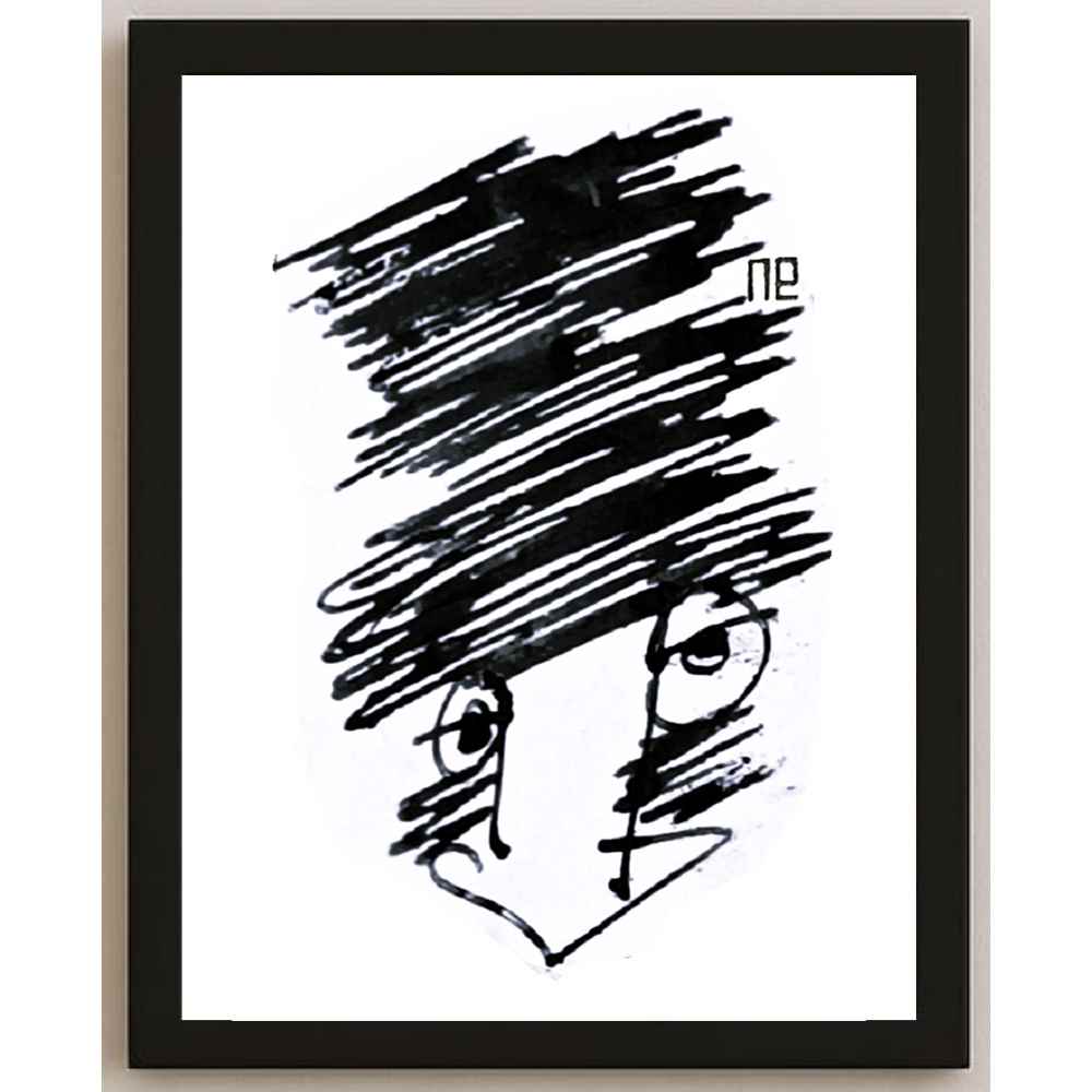 Nezih Danyal Tipler Kişiye Özel Sertifikalı Sınırlı Fine Art Karikatür Baskı NTP00251