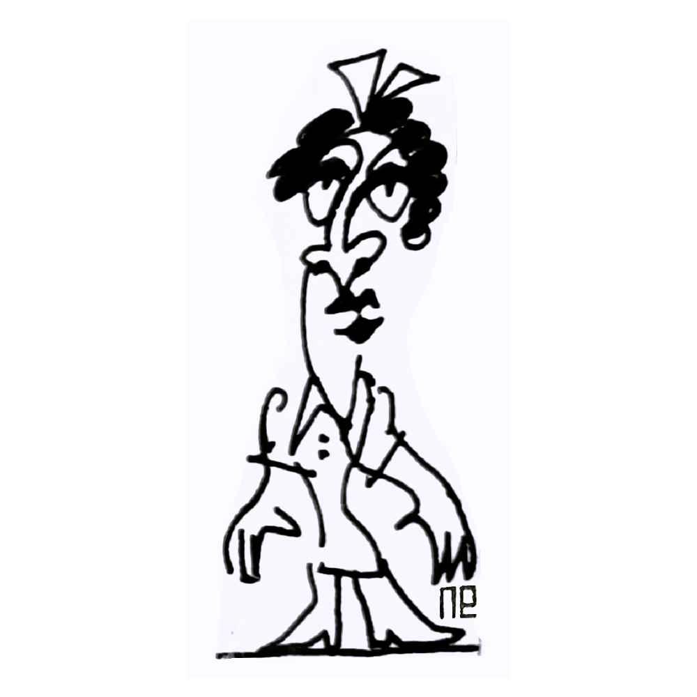 Nezih Danyal Tipler Kişiye Özel Sertifikalı Sınırlı Fine Art Karikatür Baskı NTP00253
