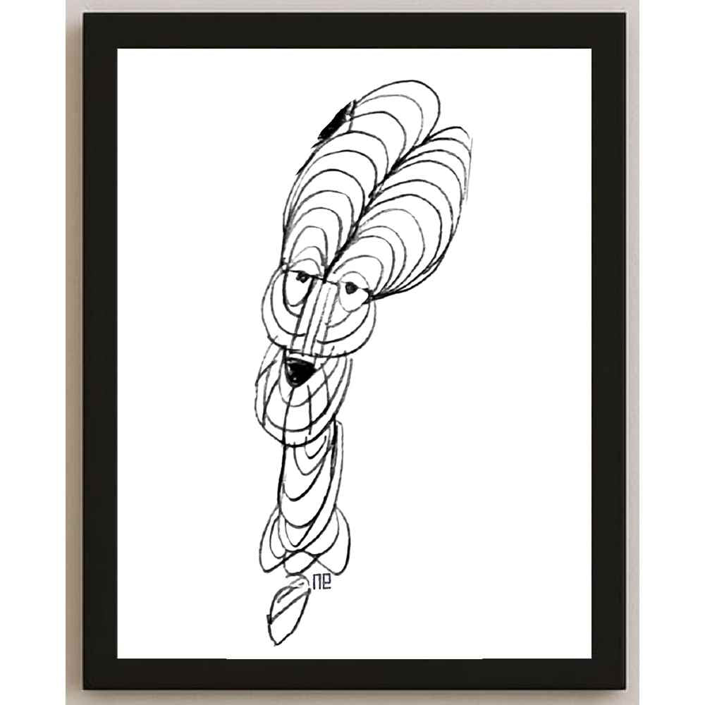 Nezih Danyal Tipler Kişiye Özel Sertifikalı Sınırlı Fine Art Karikatür Baskı NTP00254