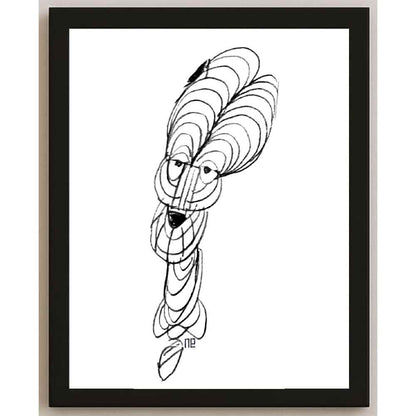 Nezih Danyal Tipler Kişiye Özel Sertifikalı Sınırlı Fine Art Karikatür Baskı NTP00254
