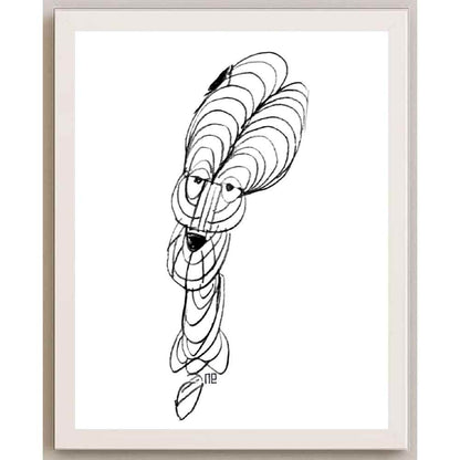 Nezih Danyal Tipler Kişiye Özel Sertifikalı Sınırlı Fine Art Karikatür Baskı NTP00254