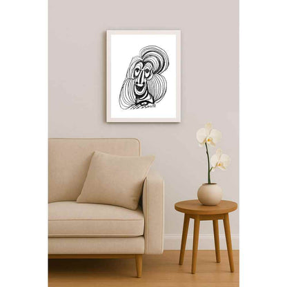 Nezih Danyal Tipler Kişiye Özel Sertifikalı Sınırlı Fine Art Karikatür Baskı NTP00255