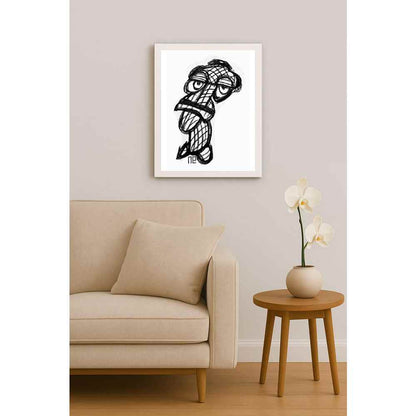 Nezih Danyal Tipler Kişiye Özel Sertifikalı Sınırlı Fine Art Karikatür Baskı NTP00256