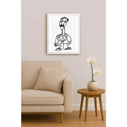 Nezih Danyal Tipler Kişiye Özel Sertifikalı Sınırlı Fine Art Karikatür Baskı NTP00258