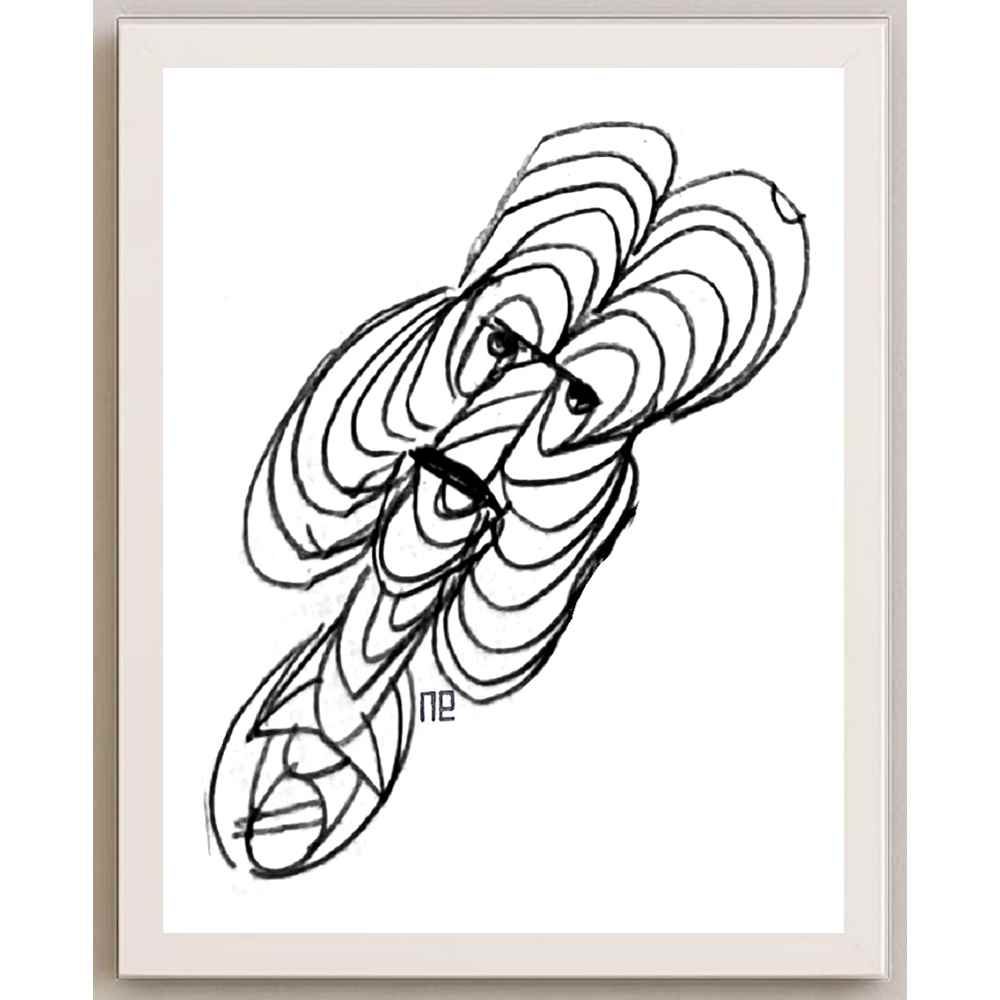Nezih Danyal Tipler Kişiye Özel Sertifikalı Sınırlı Fine Art Karikatür Baskı NTP00259