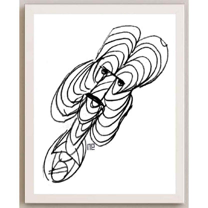Nezih Danyal Tipler Kişiye Özel Sertifikalı Sınırlı Fine Art Karikatür Baskı NTP00259