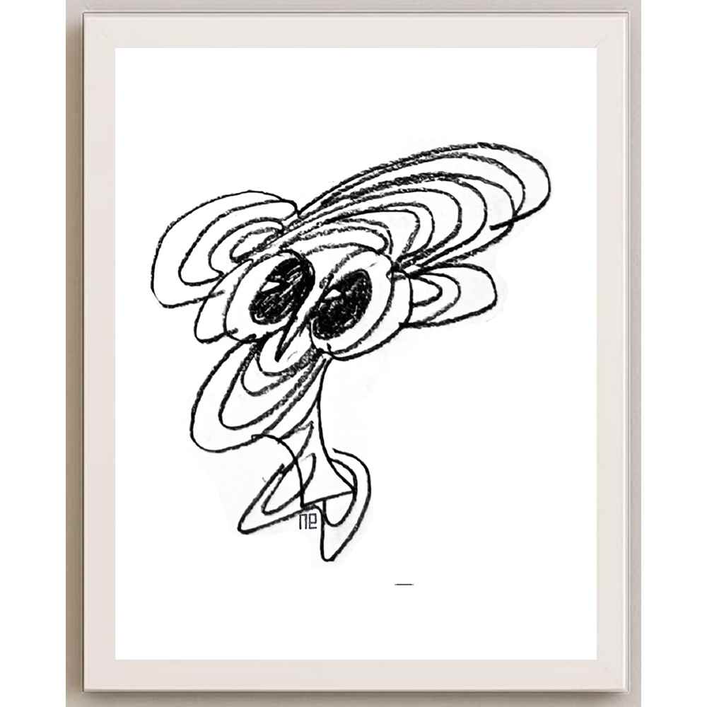 Nezih Danyal Tipler Kişiye Özel Sertifikalı Sınırlı Fine Art Karikatür Baskı NTP00261