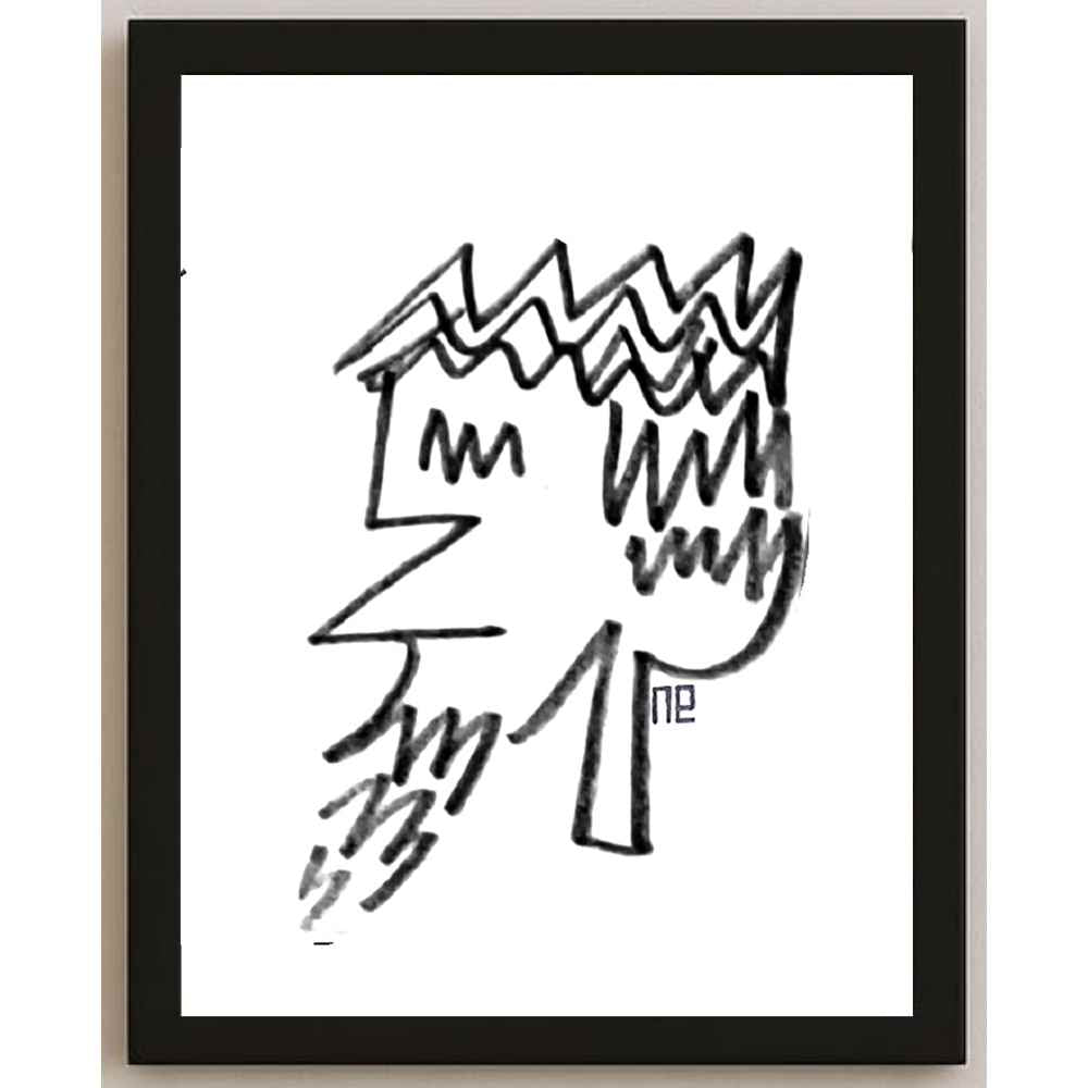 Nezih Danyal Tipler Kişiye Özel Sertifikalı Sınırlı Fine Art Karikatür Baskı NTP00263