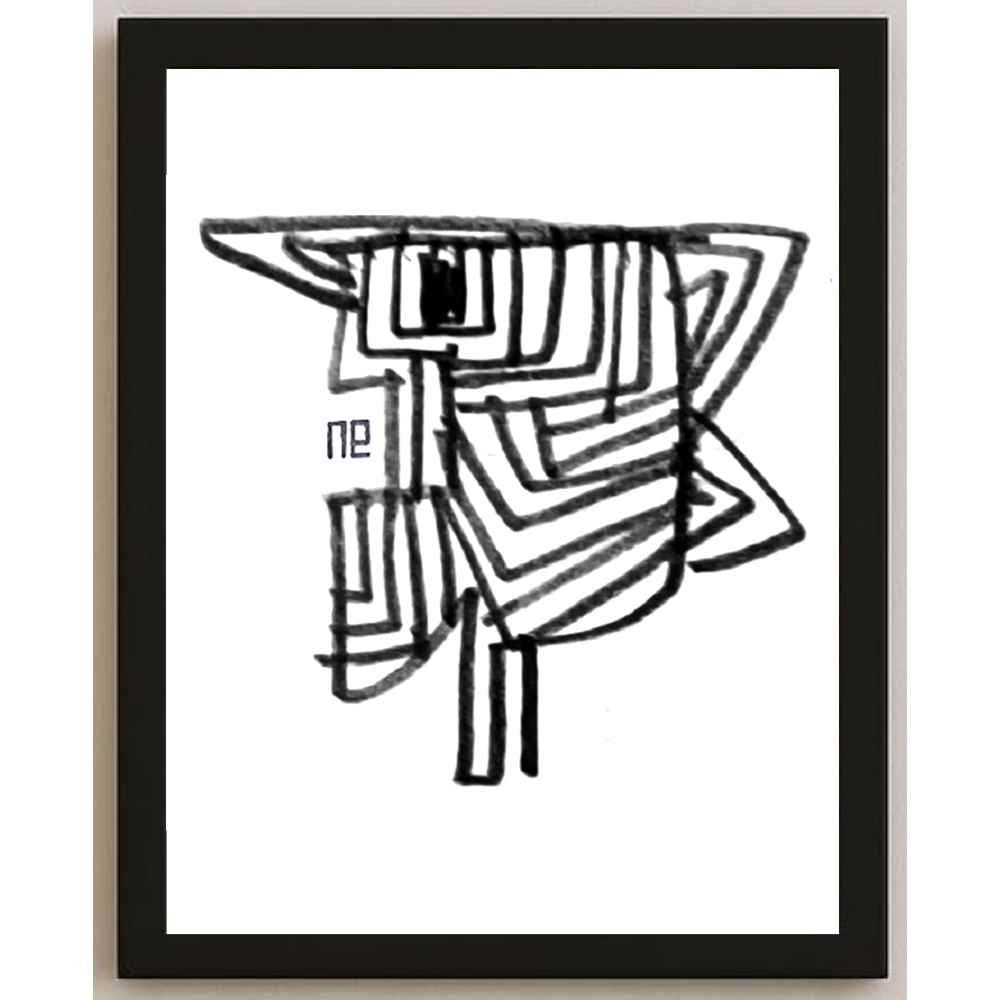 Nezih Danyal Tipler Kişiye Özel Sertifikalı Sınırlı Fine Art Karikatür Baskı NTP00265