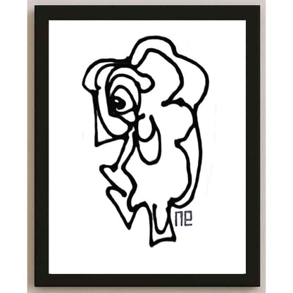 Nezih Danyal Tipler Kişiye Özel Sertifikalı Sınırlı Fine Art Karikatür Baskı NTP00268