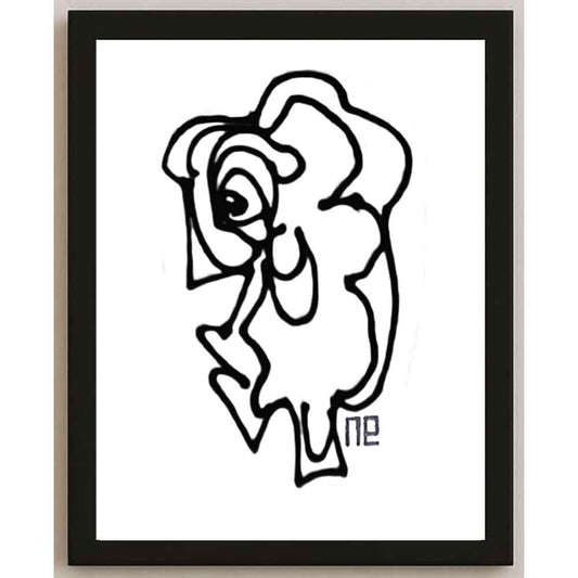 Nezih Danyal Tipler Kişiye Özel Sertifikalı Sınırlı Fine Art Karikatür Baskı NTP00268