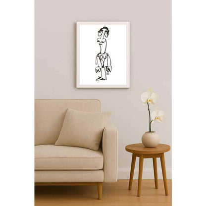 Nezih Danyal Tipler Kişiye Özel Sertifikalı Sınırlı Fine Art Karikatür Baskı NTP00271