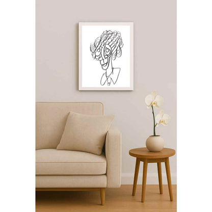 Nezih Danyal Tipler Kişiye Özel Sertifikalı Sınırlı Fine Art Karikatür Baskı NTP00274