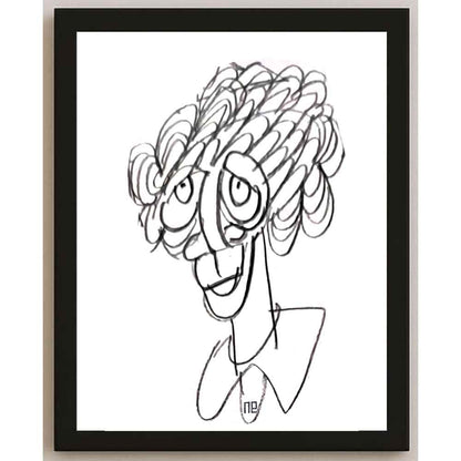 Nezih Danyal Tipler Kişiye Özel Sertifikalı Sınırlı Fine Art Karikatür Baskı NTP00274