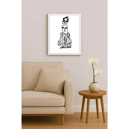 Nezih Danyal Tipler Kişiye Özel Sertifikalı Sınırlı Fine Art Karikatür Baskı NTP00277
