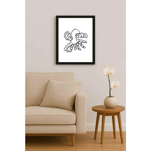Nezih Danyal Tipler Kişiye Özel Sertifikalı Sınırlı Fine Art Karikatür Baskı NTP00278